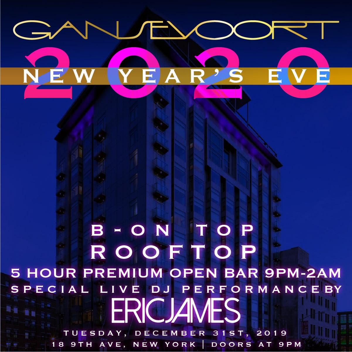 Gansevoort Meatpacking Rooftop New Year's Eve Party