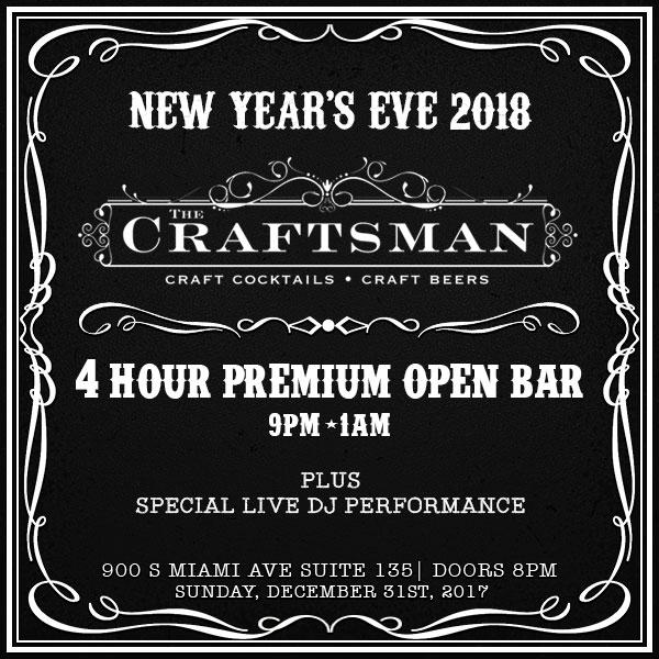 New Years Eve at The Craftsman
