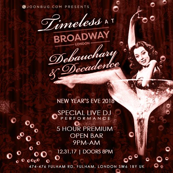 Broadway London NYE Party